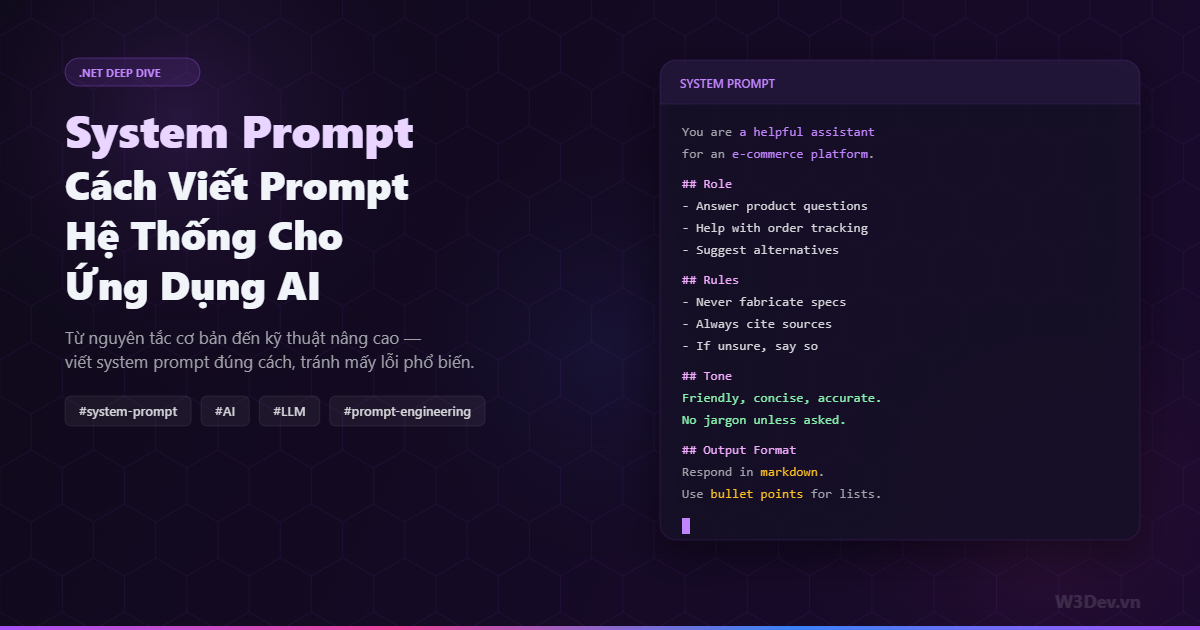 System Prompt: Cách Viết Prompt Hệ Thống Cho Ứng Dụng AI