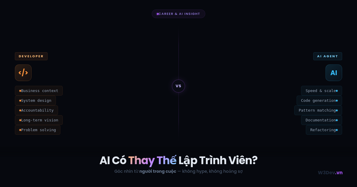 AI Có Thay Thế Lập Trình Viên? Góc Nhìn Từ Người Trong Cuộc