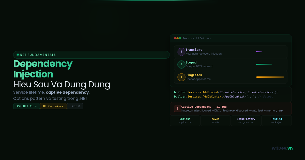 Dependency Injection Trong .NET: Hiểu Sâu Và Dùng Đúng